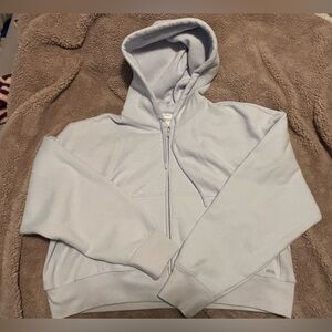 Aritzia boyfriend boxy fit zip up Sweatfleece Hoodie